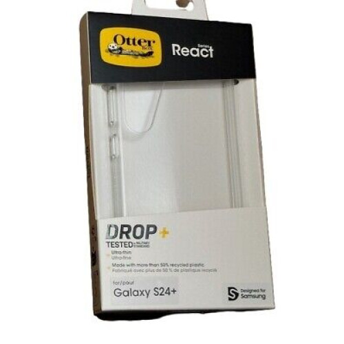 OtterBox Shockproof Clear Case Cover for Samsung Galaxy S24+ OTTERBOX  React Drop Proof