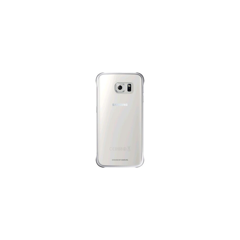 Samsung Case For Galaxy S6 Edge Slim Thin Clear Back Cover Case Silver Genuine