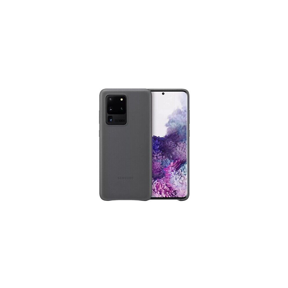 Samsung Official Genuine Galaxy S20 Ultra Leather Cover Case Ef-Vg988ljeg Grey
