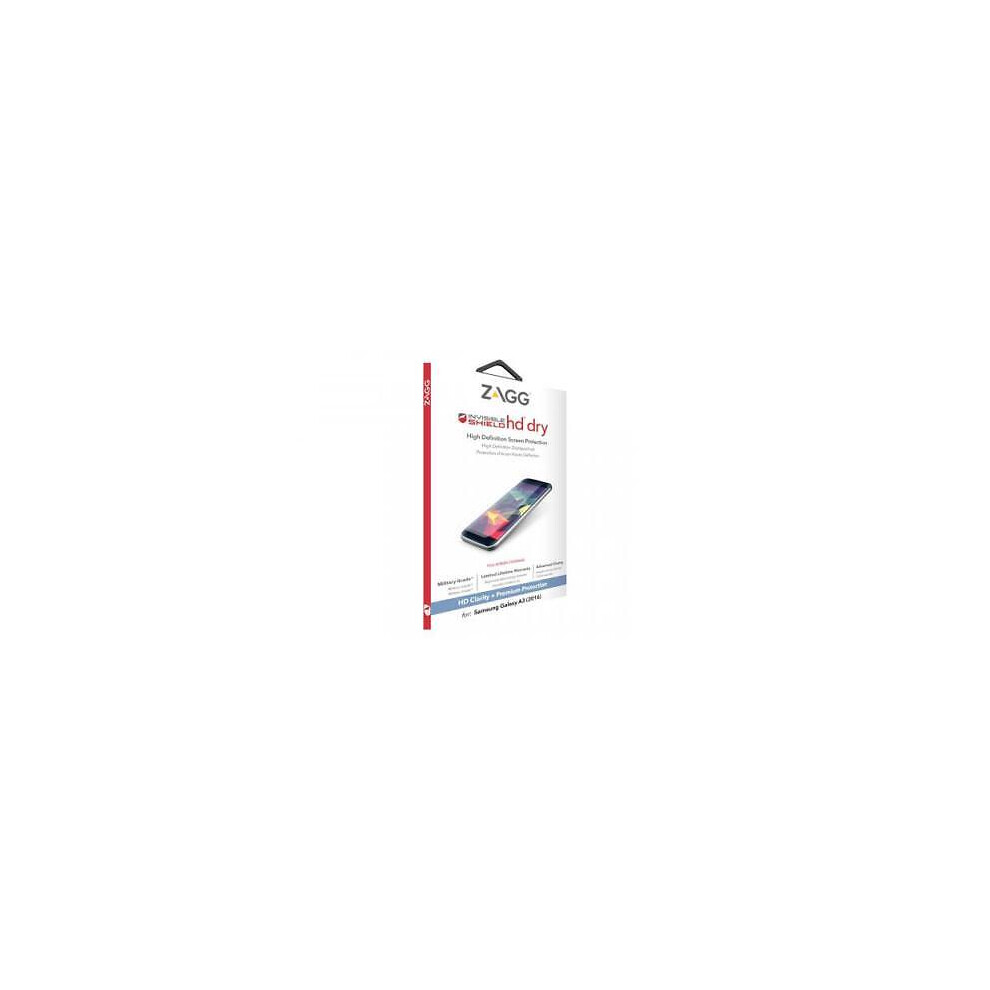 Zagg Samsung Galaxy A3 (2016) Invisible Shield Hd Dry Premium Screen Protector 848467046953
