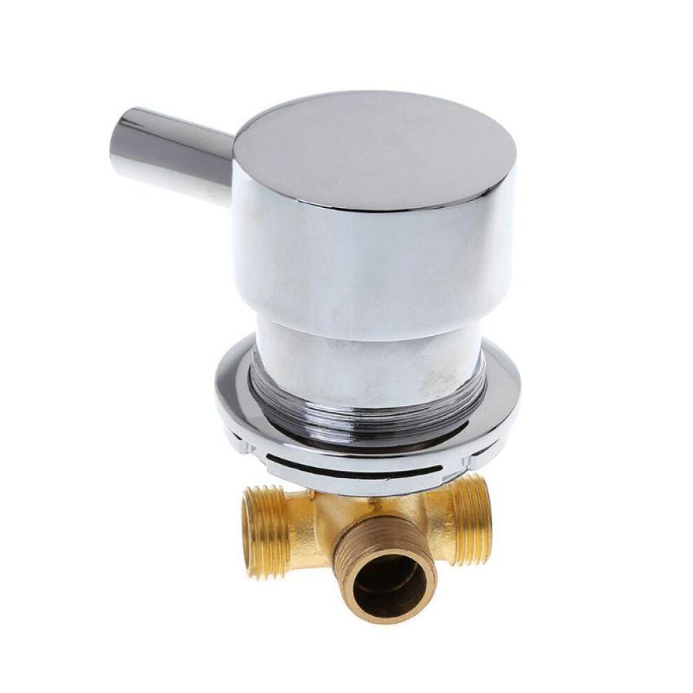 (1 pc) G1/2" Hot & Cold Water Mixing Valve Thermostatic Mixer Two In & One Out Faucet For Shower Room
