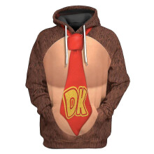 (brown, M) Unisex Mario 3d Hoodie Womens Mens Hooded Sweatshirt Pullover Jumper Tops Gifts