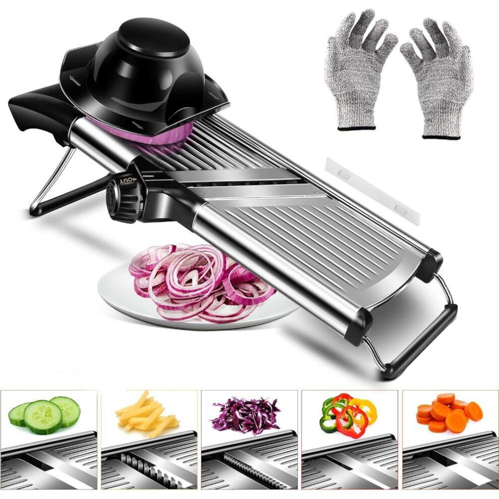 (black) Vegetable Shredders, Multifunctional Stainless Steel Vegetable Cutter, Grater, Shredded Potatoes, Shredded Slicer, Kitchen Gadgets