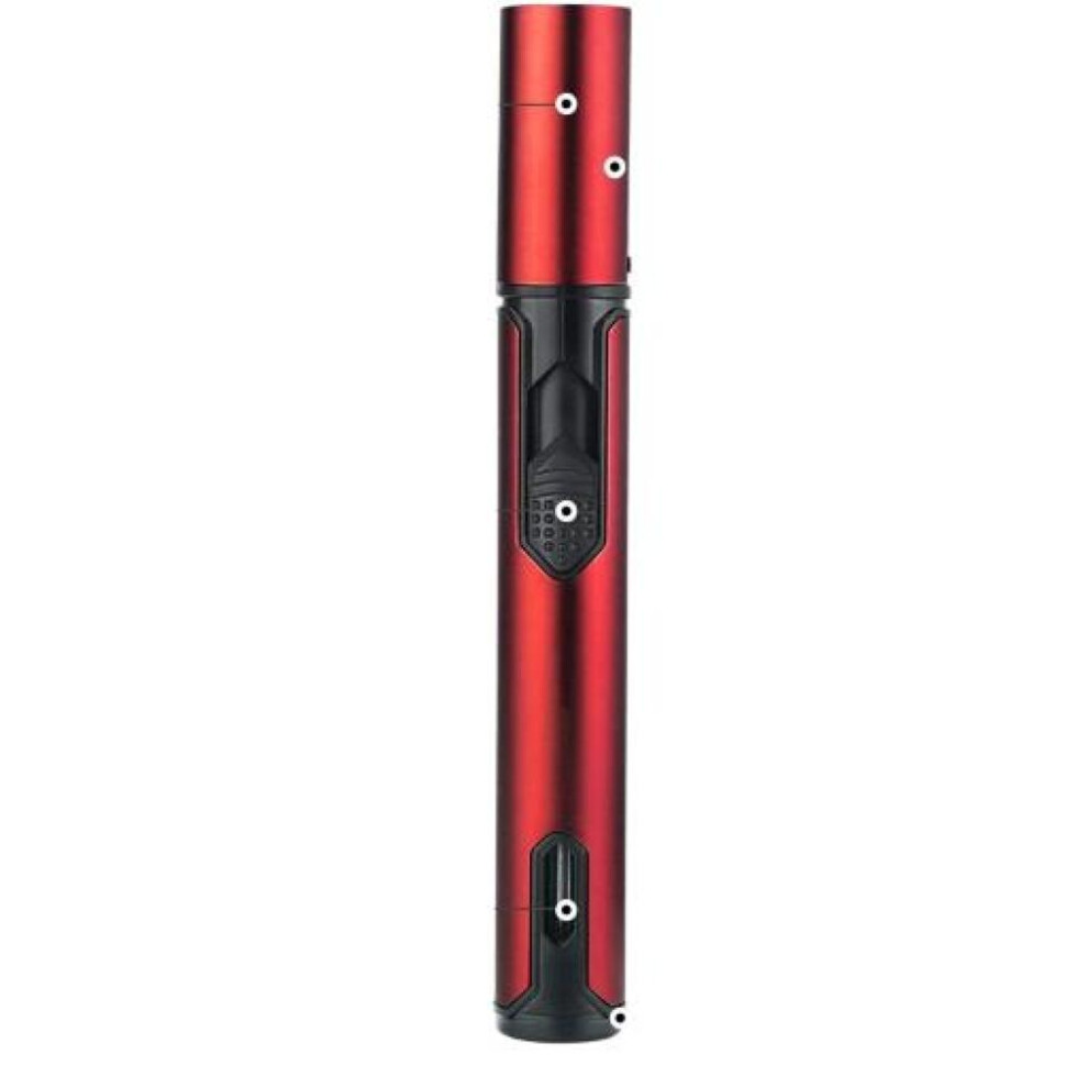 Yeuligo Red (Red) 6.0In Long Butane Lighter With Fuel Level Window