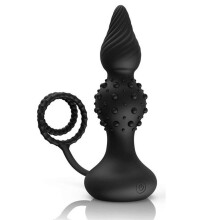 (black, no remote) Anal Vibrator for Men Vibrating Penis Ring Delay Anal Sex Toys Male Anal Butt Plug Vibrator Sex Toys