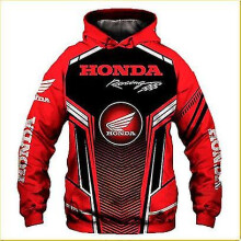 (XS) Motorcycle Racing New 3d Logo Series Hoodie Casual Couple Hoodie