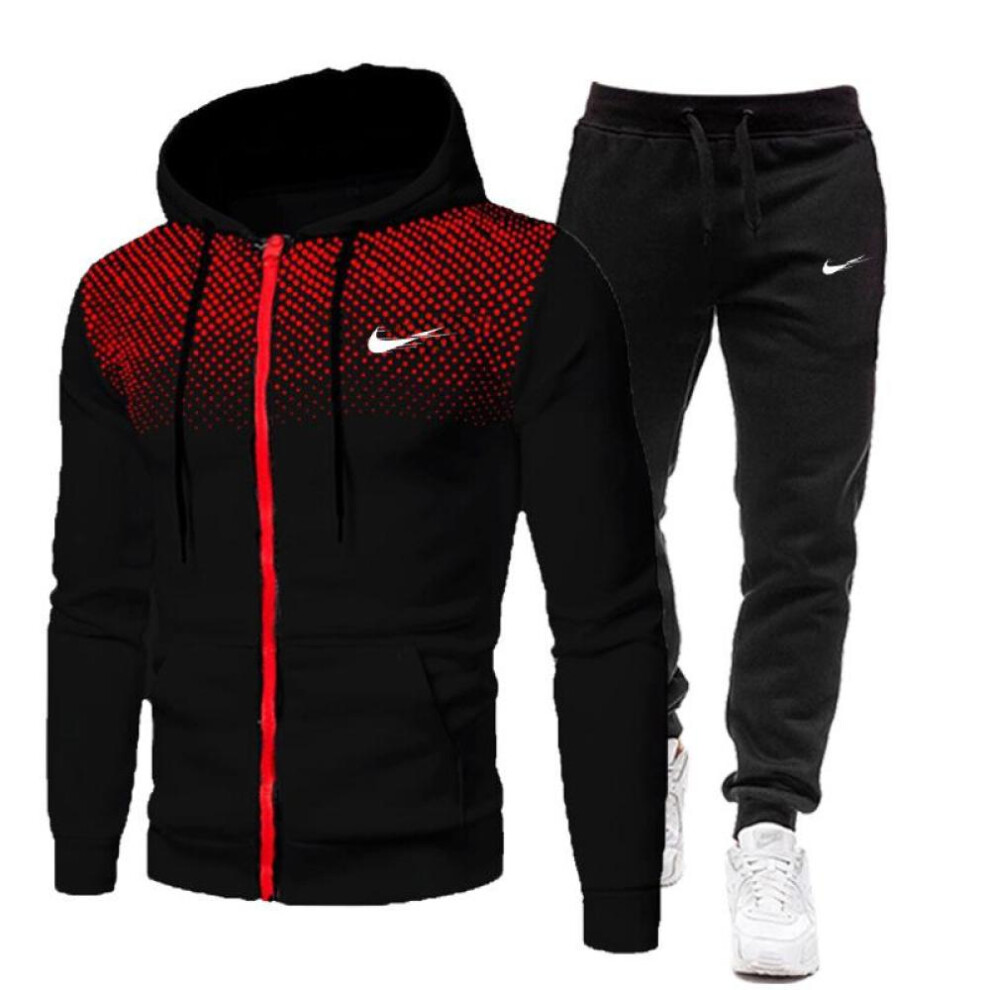 (black, L) New Autumn And Winter Men's Sets Hoodies+pants Harajuku Sport Suits Casual Sweatshirts Tracksuit Brand Sportswea