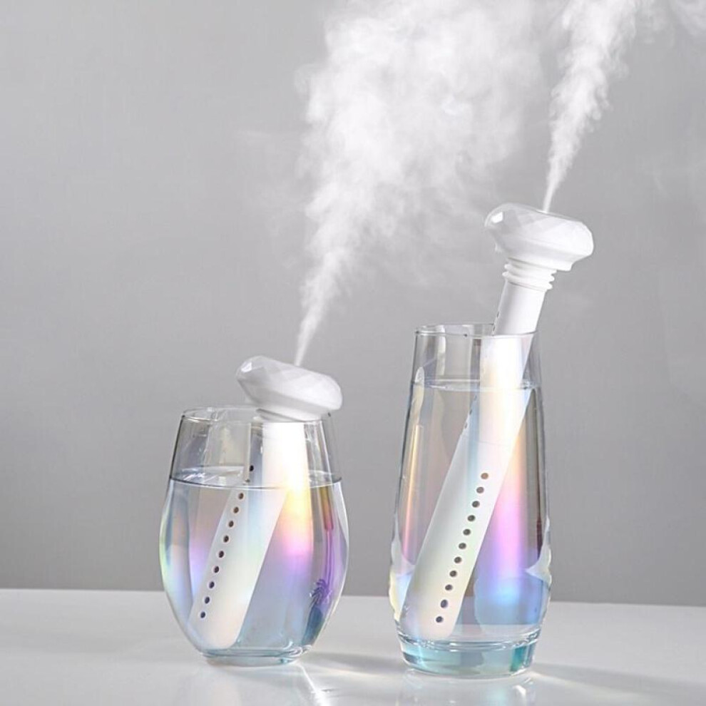 Usb Portable Air Humidifier Diamond Bottle Aroma Diffuser Mist Maker For Home Office Humidification
