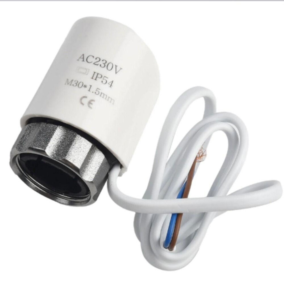(230v) Normally Open Electric Thermal Actuator M30*1.5mm No Valve  Underfloor Heating