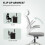 Homcom HOMCOM Ergonomic Mesh Office Chair with Headrest, Lumbar Support, Grey 5