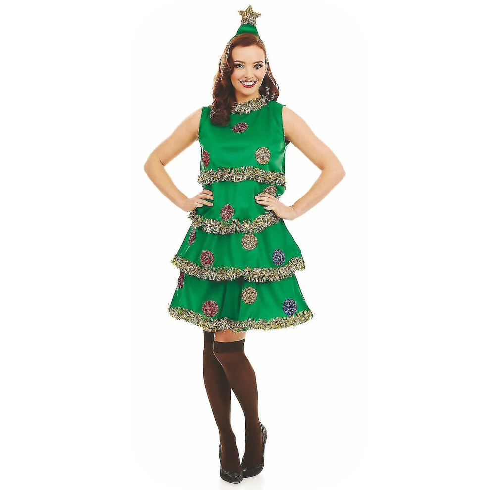 (Xxl) Christmas Tree Fancy Dress For Women, Christmas Tree Costume Adult, Christmas Costumes For Women, Xmas Tree Costume Green