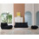 (Black, 2 Seater) Togo sofa lounge chair, ergonomic, with high-density foam support, no installation required, multiple combinations can be customized 3