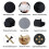 (Black, 2 Seater) Togo sofa lounge chair, ergonomic, with high-density foam support, no installation required, multiple combinations can be customized 6