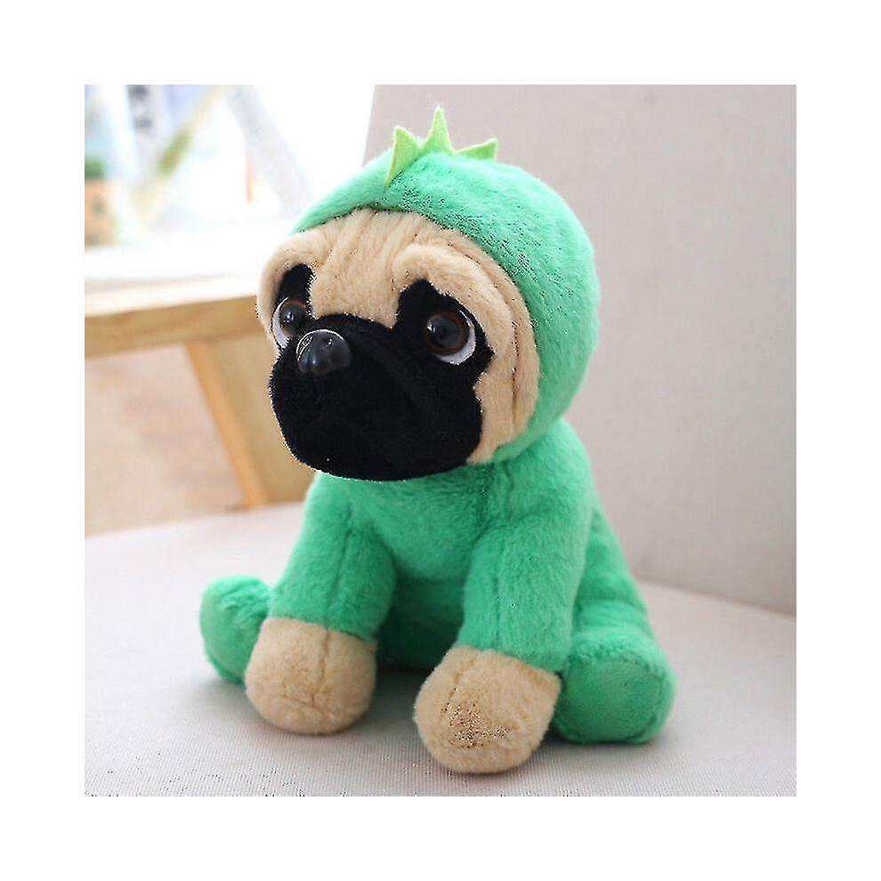 (Dinosaur) Large Plush Toys 20cm Pug Dog In 7 Costumes Cuddly Soft Toy Teddy Plush Animal