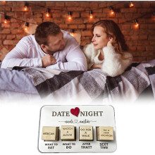 Date Night Dice After Dark Edition,date Night Wooden Dice Game For Couples,funny Sex Anniversary Date Night Dice Gifts For Her