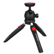Mini Tabletop Tripod Phone Camera Tripod Removable Ball Head Foldable for DSLR/Mirrorless Cameras DV LED Video Light