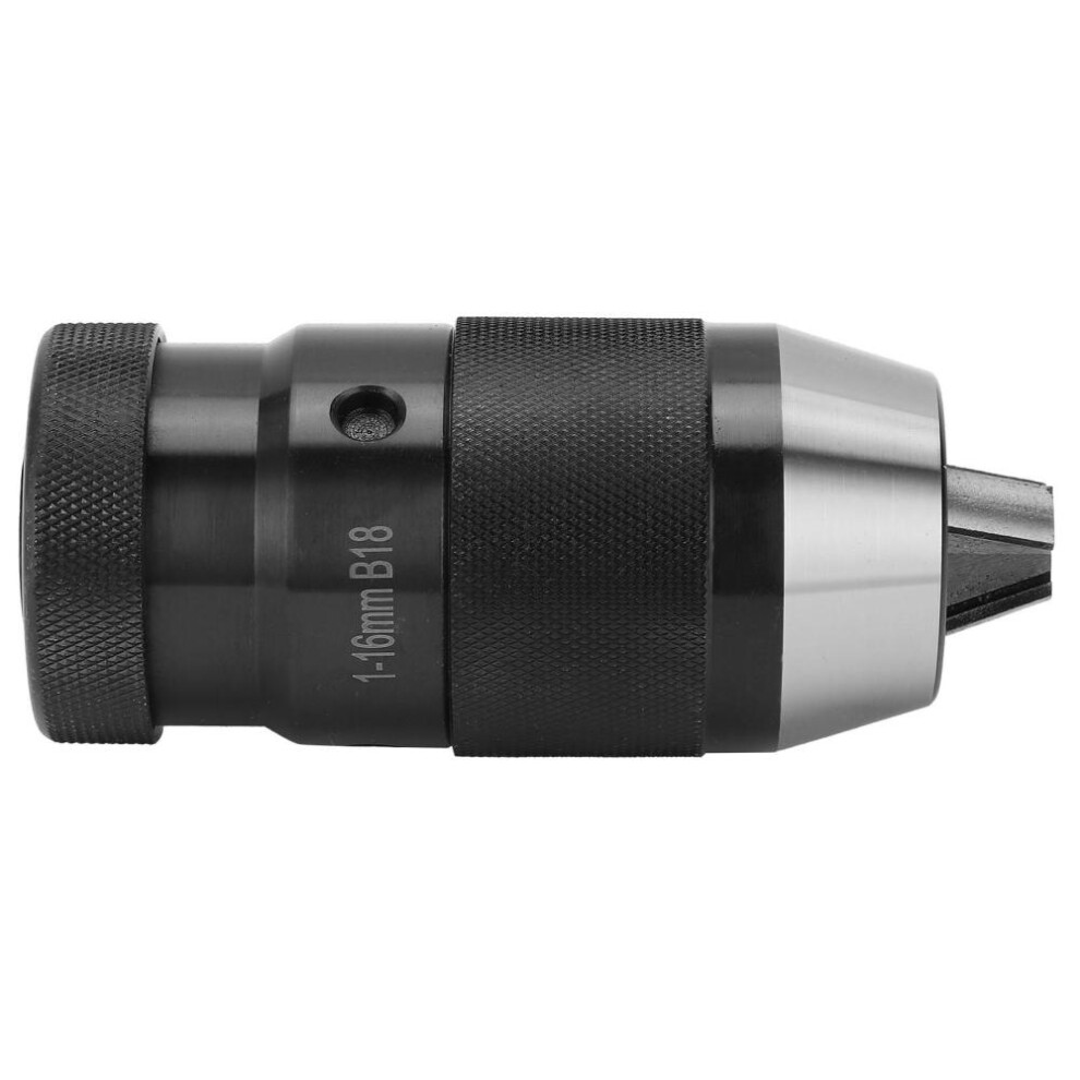 Self Tightening Drill Chuck Keyless Lathe Hardware Tools High Speed Steel 1?16mm B18