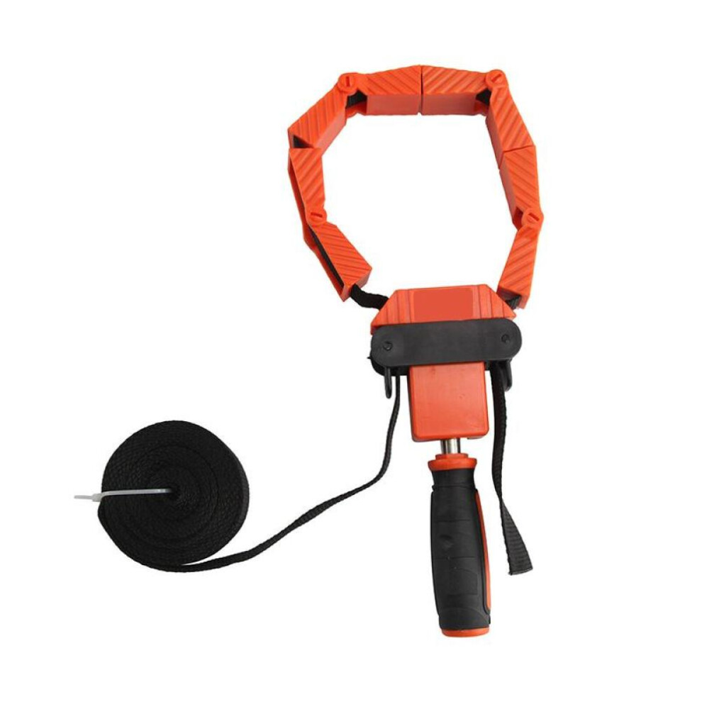 (orange) Diy Frame Picture Woodworking Band Strap Clamp Ratchet Corner Miter Mitre Vise Tool