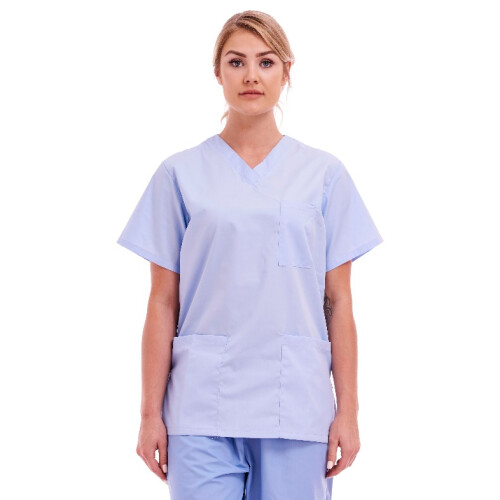(L) Unisex Medical Scrub Top