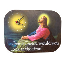Jesus Christ Look At The Time Irish Humour Wall Clock Religious Home Decor