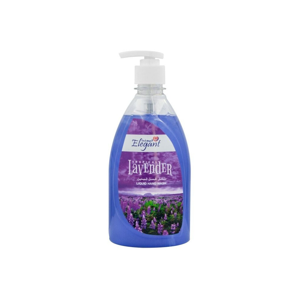 Elegant Liquid Hand Wash Lavender Soothing & Moisturizing Hand Soap for Soft, Clean Hands 500ML
