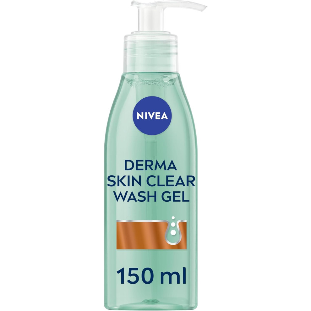 Derma Skin Clear Wash Gel Deep Cleansing Face Wash Gel White150 ml