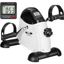 (White) Portable Mini Pedal Exercise Bike for Arm & Legs