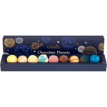 Martins Chocolatier Chocolate Planets Luxury Handmade Chocolate Gift Box 9 Belgian Truffles Assorted Flavours Ideal Present Science Lovers Pack 1 107g
