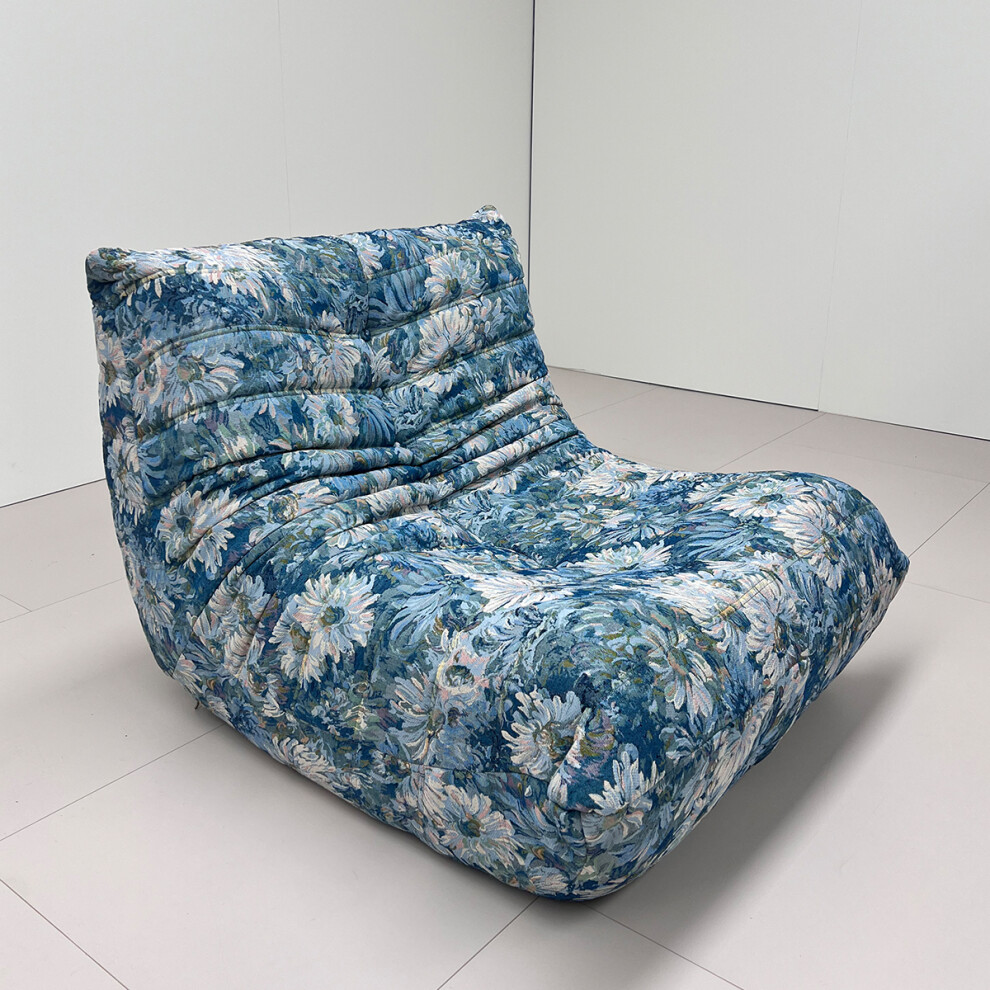 Photos - Sofa  Togo , retro print design, suitable for bedroom, living room, game room, no installation required, customiz(Monet-Blue)