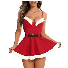 (Red, XL) Christmas Lingerie Sexy Santa Lingerie For Women