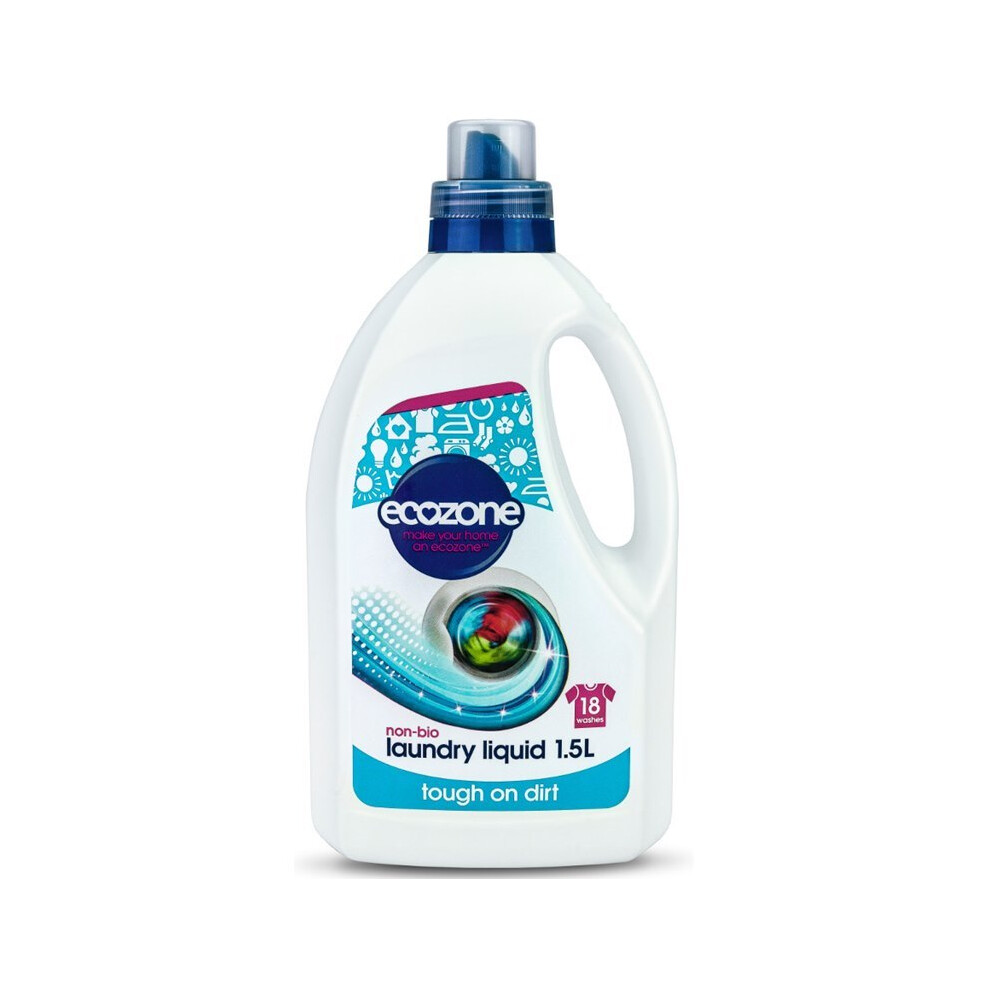 Ecozone Non Bio Laundry Liquid 1500ml  Free From: - Dyes - Phosphates