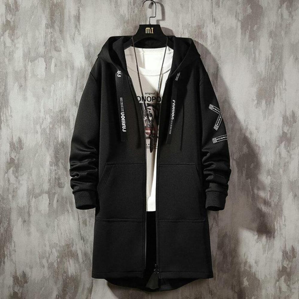 (black, XL) Streetwear Women&apos;s Spring Jacket 2024 New Harajuku Casual Slim Overcoat Female Hip Hop Windbreaker Long Women Jacket