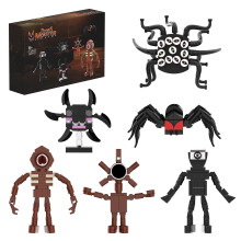 Buildmoc Mini Horror Game Doors Demo Villains Figures Building Block Set Screech Tentacle Man-eating Monster Toys Children Gifts High Quality