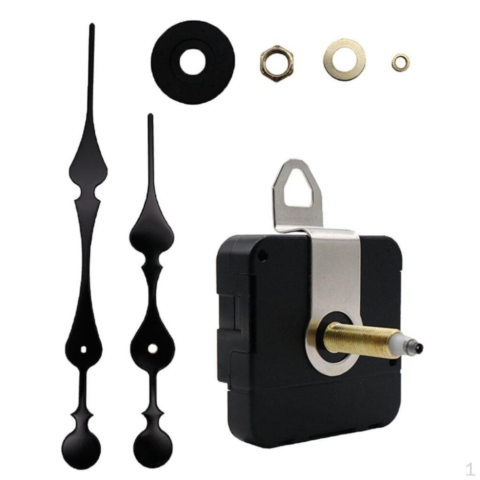 Quartz Wall Clock Movement Replacement Repair Parts With 2 Long Hands