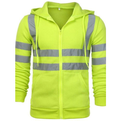 (M, style 1 green) Reflective Jacket Safety Blue Black Work Vest 1