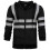 (XXL, style 1 black) Reflective Jacket Safety Blue Black Work Vest 2