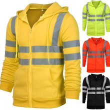 (XXXXL, style 1 orange) Reflective Jacket Safety Blue Black Work Vest