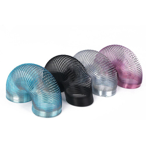 (blue) Walking Spring Toy Metal Fidget Toys 1