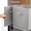 6X Grey Canvas Storage Collapsible Folding Box , 33x33x34cm 6