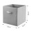 6X Grey Canvas Storage Collapsible Folding Box , 33x33x34cm 7