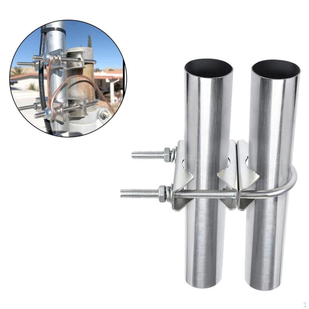 Antenna Mast Clamp Pole To Mount Multifunctional Durable Sturdy For Tv Outside Home