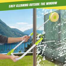 U Type Window Cleaning Brush Telescopic High Rise Window Cleaner for Outside High Floor