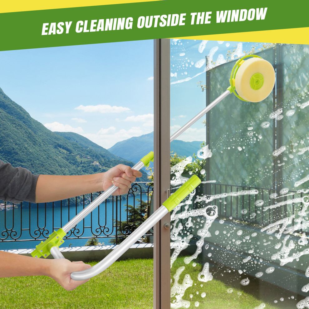 U Type Window Cleaning Brush Telescopic High Rise Window Cleaner for Outside High Floor