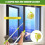 Extendable Telescopic Window Cleaner U Type Glass Cleaning Kit High-Rise Window Cleaner With Squeegee 1