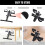(Black) Mini Exercise Bike Portable Pedal Exerciser 6