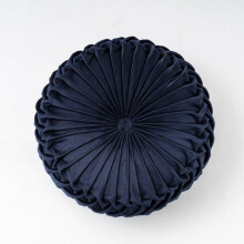 (navy) Pumpkin Velvet Pillow Cushion Creative Sofa Pillows Floor Cushion Cover Solid Color Luxury Home Hotel Pillows