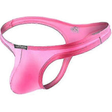 (L, Rose red) Men's Sexy Thong, Mens T-back Thongs Sexy Low Rise Briefs, Men Underwear G-string Bikini Gay Underwear