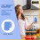 Phoenix Centrefeed Wall Dispenser & 1 Blue Centrefeed Roll 6