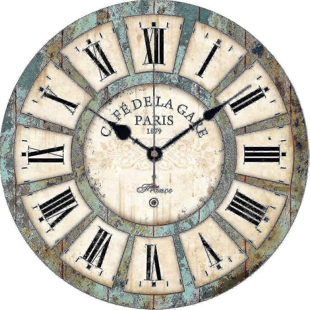 Einfache Stille Quarz-Wanduhr Aus Holz-image