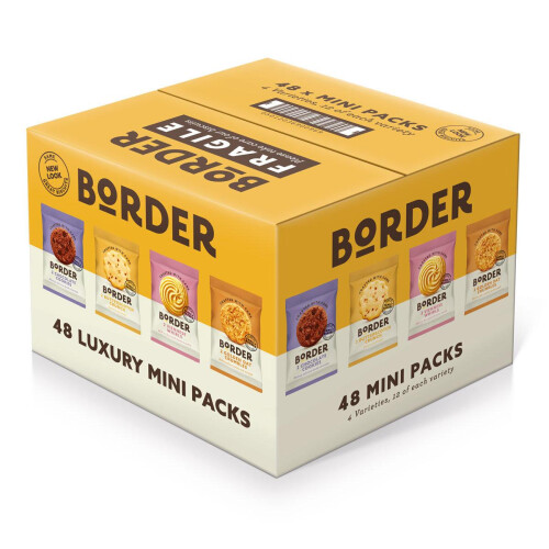 Border Border Luxury Mini Biscuit Assortment, Pack of 48